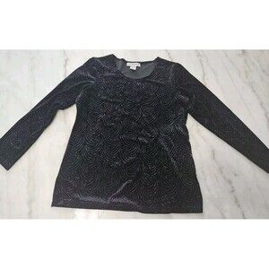 Vintage Notations Petite Black, Size PM